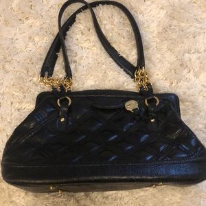 Brahmin Black Quilted Leather Amy Rivington Bag
